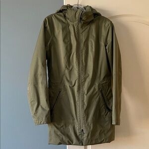 The North Face Olive Green Hooded Jacket